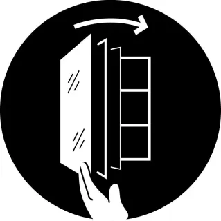 Пенал Jacob Delafon Madeleine EB2069G-J53 левый 35 см чёрный матовый лак